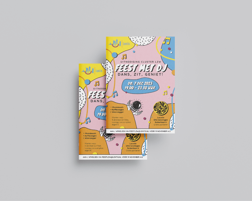 Ontwerp flyer feest