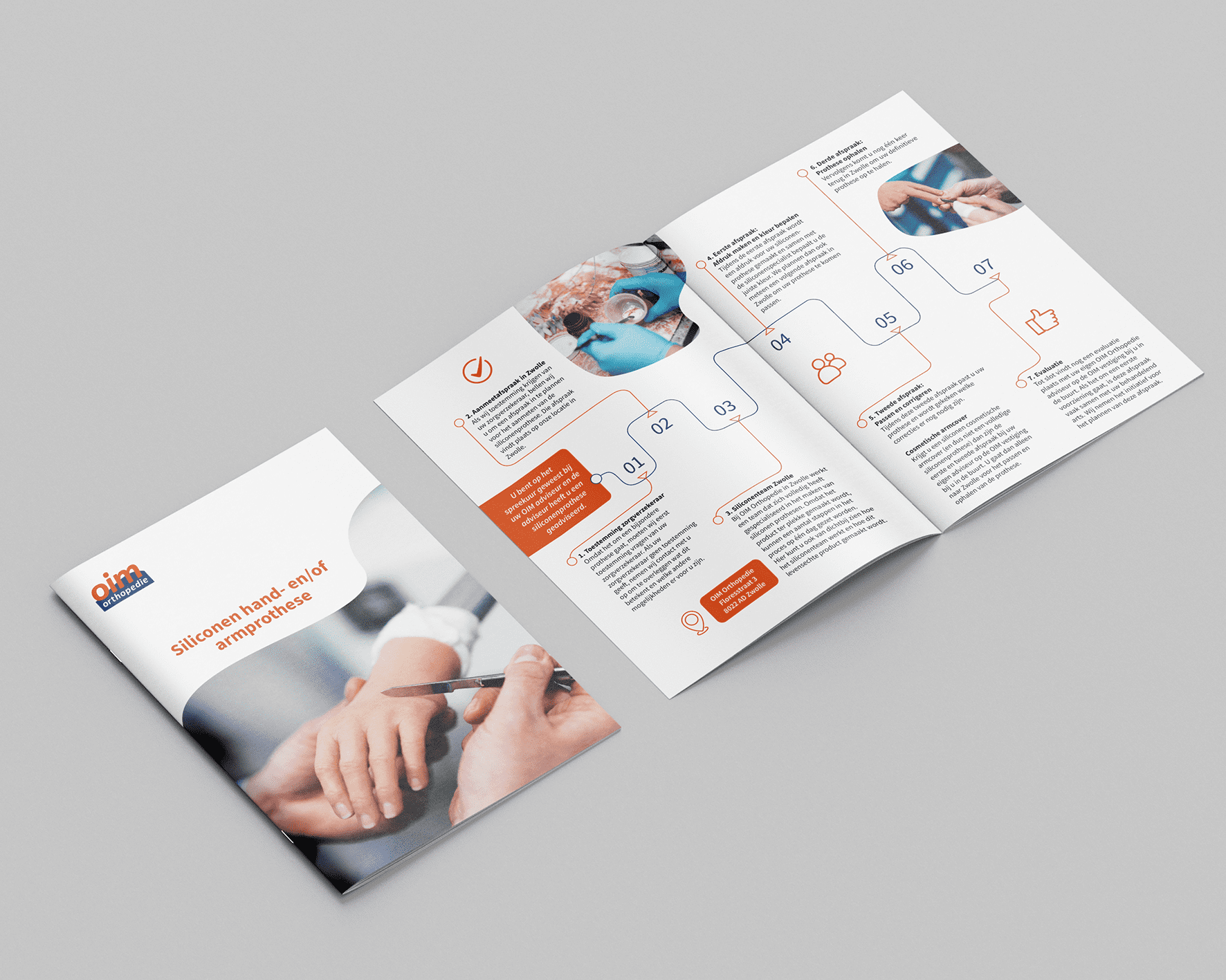 Brochure Siliconen Prothesen OIM Orthopedie