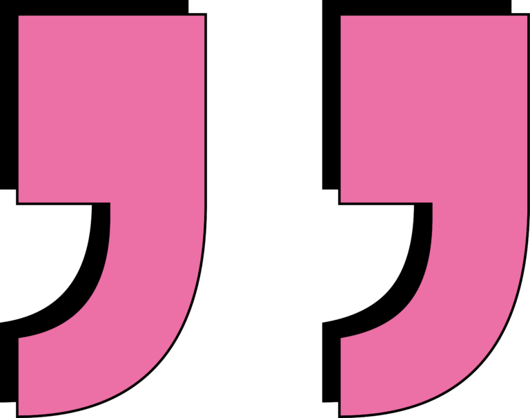 Quote tekens illustratie